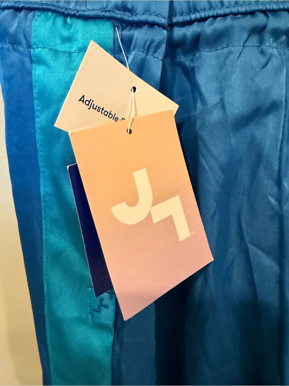 JoyLab Satin Tear Away Track Pants Blue Teal Side Stripe Size - Picture 7 of 9